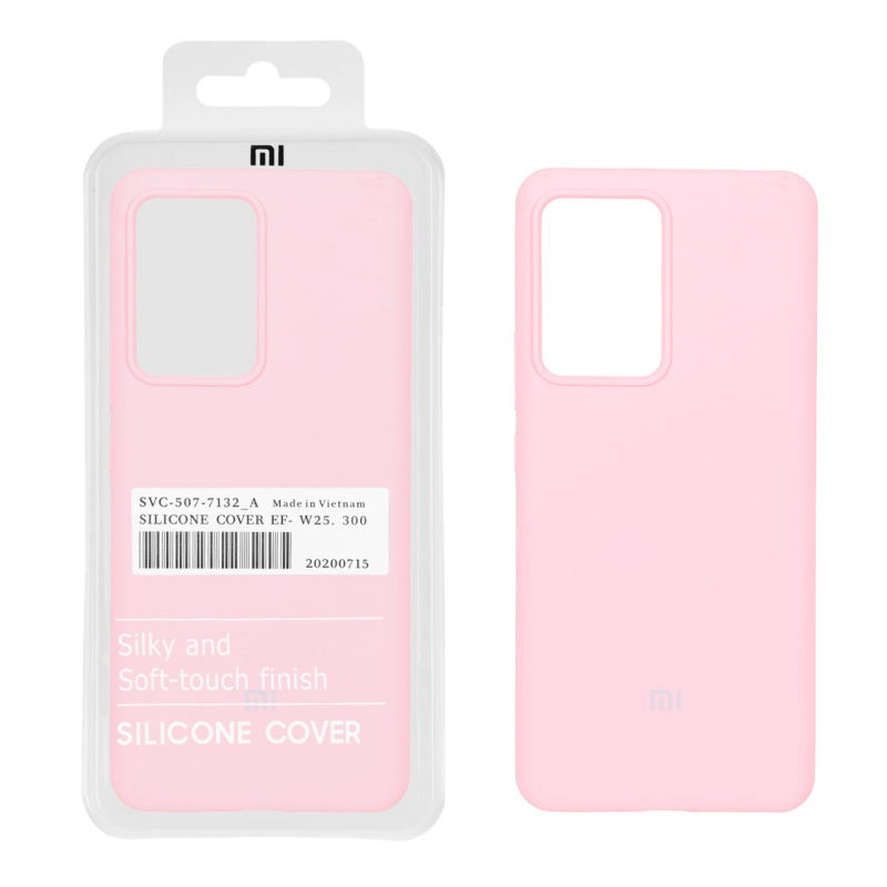 قاب سیلیکونی پاک کنی اورجینال درجه یک Xiaomi Mi 13 Lite - صورتی (پک دار)