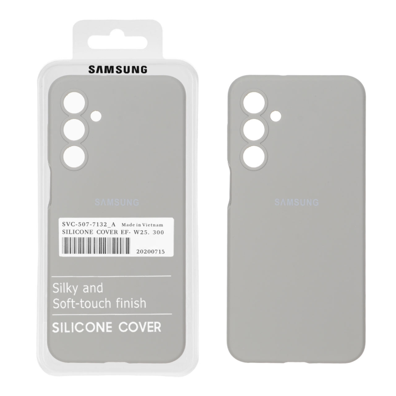 قاب سیلیکونی پاک کنی اورجینال درجه یک Samsung Galaxy A16 - طوسی (پک دار)