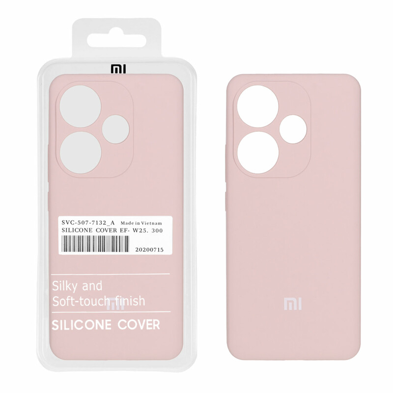 قاب سیلیکونی پاک کنی اورجینال درجه یک Xiaomi Poco F6 5G - کالباسی (پک دار)