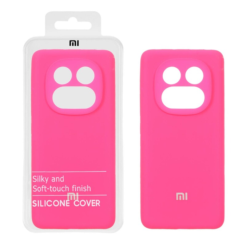 قاب سیلیکونی پاک کنی اورجینال درجه یک Xiaomi Redmi Note 14 Pro 5G / Redmi Note 14 Pro Plus 5G / Poco X7 5G - صورتی فانتزی (پک دار)