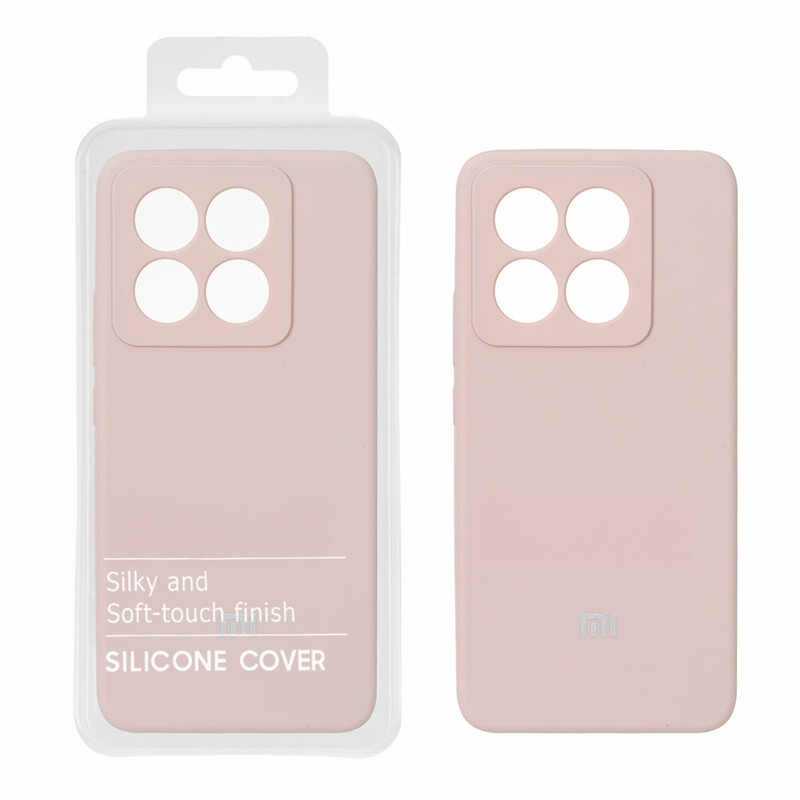 قاب سیلیکونی پاک کنی اورجینال درجه یک Xiaomi Mi 14T / Mi 14T Pro - کرم نارنجی (پک دار) - NTC