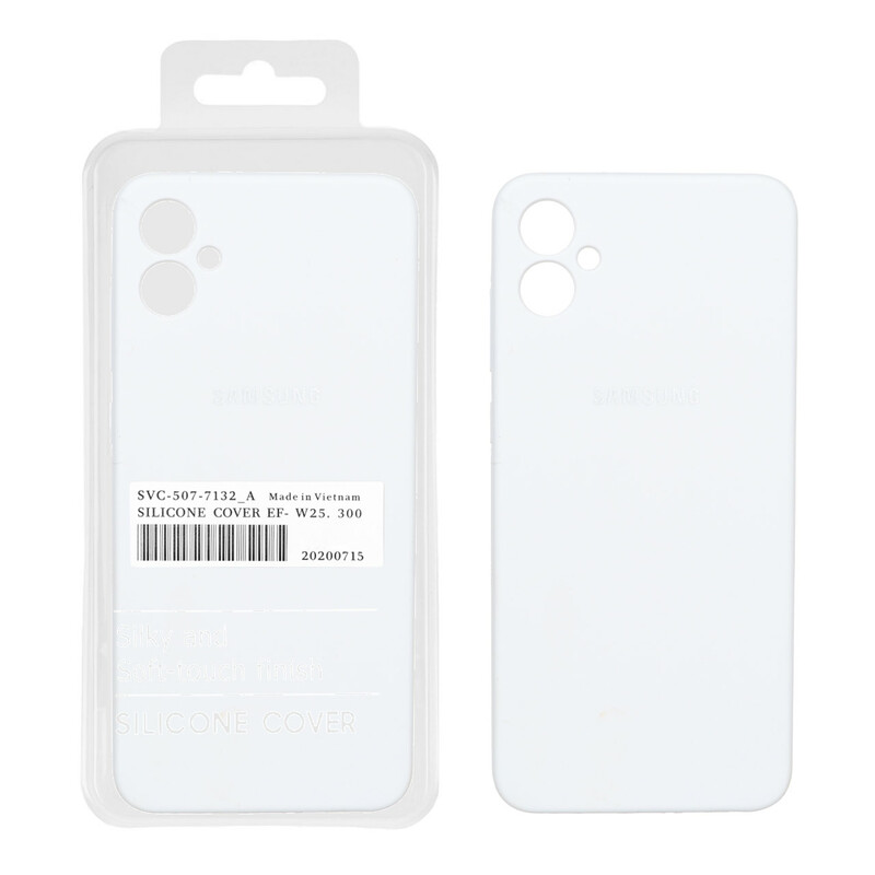 قاب سیلیکونی پاک کنی اورجینال درجه یک Samsung Galaxy A05 - سفید (پک دار) - NTC