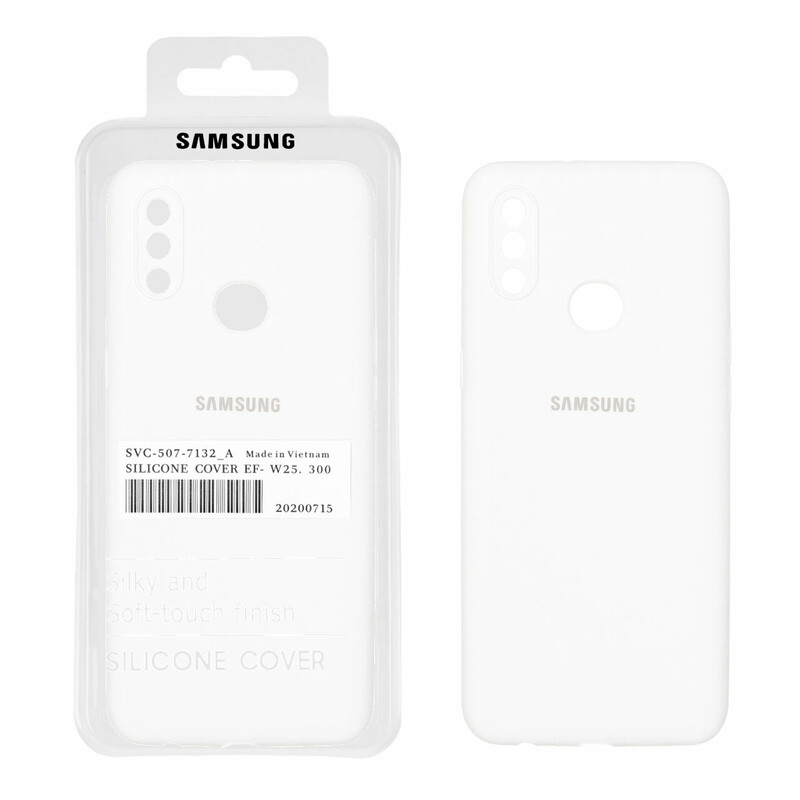 قاب سیلیکونی پاک کنی اورجینال درجه یک Samsung Galaxy A10s / M01s - سفید (پک دار)