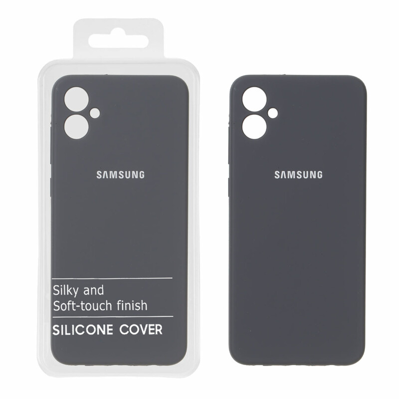 قاب سیلیکونی پاک کنی اورجینال درجه یک Samsung Galaxy A05 - خاکستری (پک دار) - NTC
