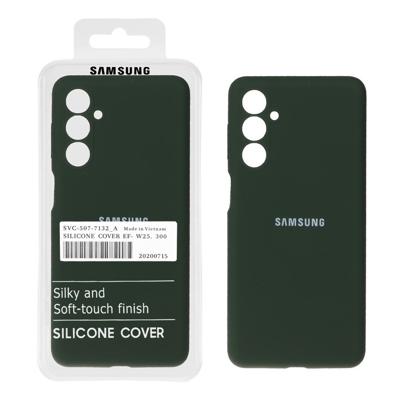 قاب سیلیکونی پاک کنی اورجینال درجه یک Samsung Galaxy M54 / F54 - سبز تیره (پک دار)