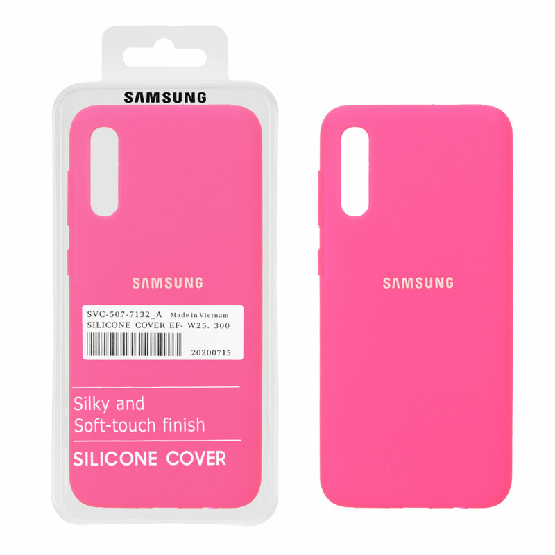 قاب سیلیکونی پاک کنی اورجینال درجه یک Samsung Galaxy A50 / A50s / A30s - صورتی فانتزی (پک دار) - NTC