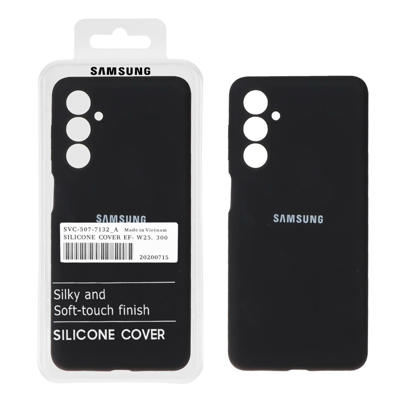 قاب سیلیکونی پاک کنی اورجینال درجه یک Samsung Galaxy M54 / F54 - مشکی (پک دار)