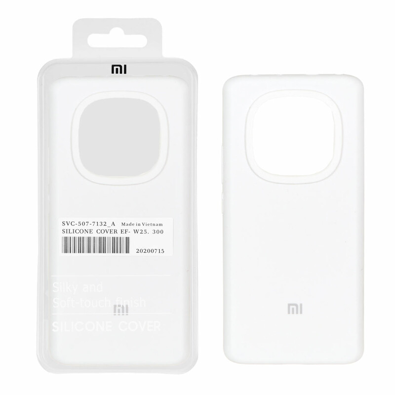 قاب سیلیکونی پاک کنی اورجینال درجه یک Xiaomi Redmi Note 14 Pro 5G / Redmi Note 14 Pro Plus 5G / Poco X7 5G - سفید (پک دار)