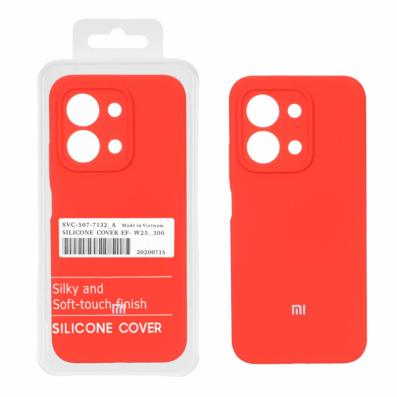 قاب سیلیکونی پاک کنی اورجینال درجه یک Xiaomi Redmi 15C / Poco C85 - قرمز (پک دار)