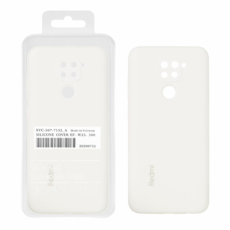 قاب سیلیکونی پاک کنی اورجینال درجه یک Xiaomi Redmi Note 9 / Redmi 10X 5G / Redmi 10X Pro 5G - سفید (پک دار)