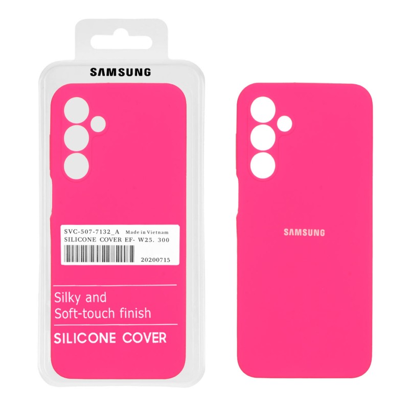 قاب سیلیکونی پاک کنی اورجینال درجه یک Samsung Galaxy A16 - صورتی فانتزی (پک دار)