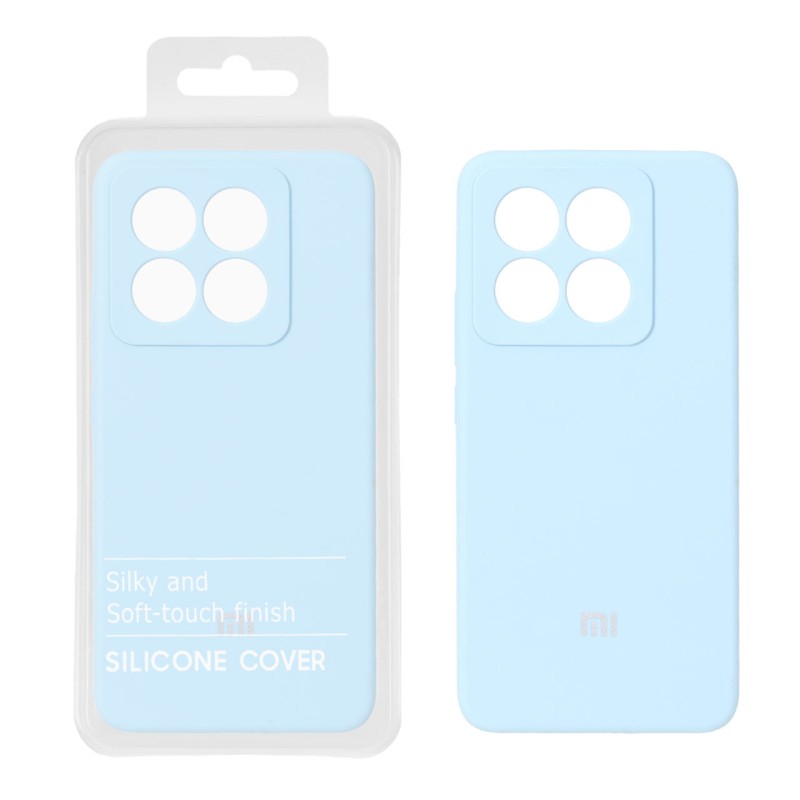 قاب سیلیکونی پاک کنی اورجینال درجه یک Xiaomi Mi 14T / Mi 14T Pro - آبی آسمانی (پک دار) - NTC