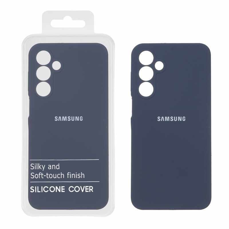 قاب سیلیکونی پاک کنی اورجینال درجه یک Samsung Galaxy A16 - سرمه ای تیره (پک دار)