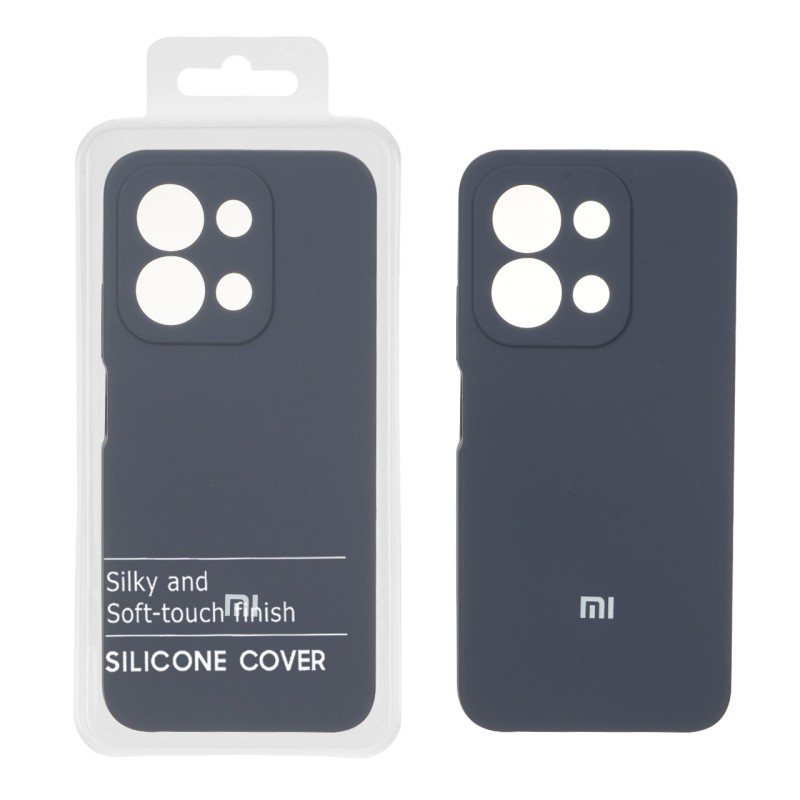 قاب سیلیکونی پاک کنی اورجینال درجه یک Xiaomi Redmi 15C / Poco C85 - سرمه ای تیره (پک دار)