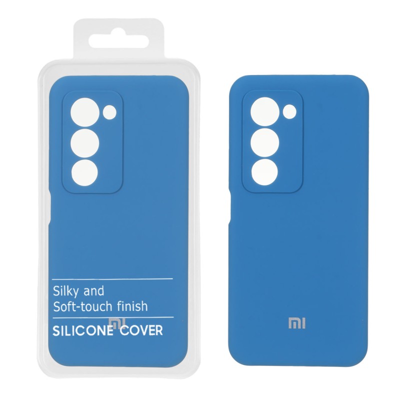 قاب سیلیکونی پاک کنی اورجینال درجه یک Xiaomi Redmi 15 4G - آبی (پک دار)