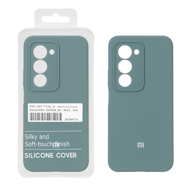 قاب سیلیکونی پاک کنی اورجینال درجه یک Xiaomi Redmi 15 4G - سبز (پک دار)