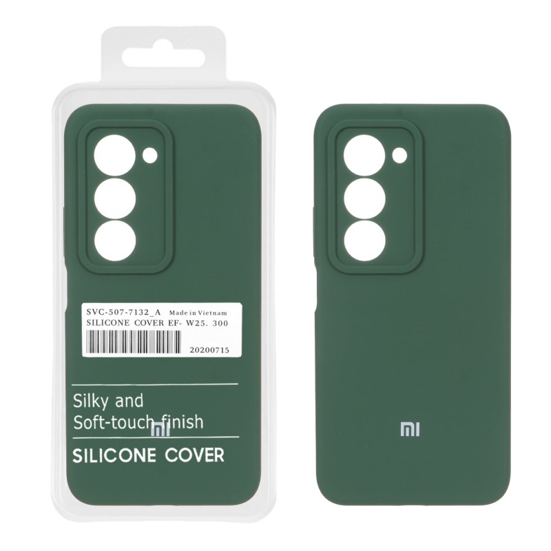 قاب سیلیکونی پاک کنی اورجینال درجه یک Xiaomi Redmi 15 4G - سبز کد 3 (پک دار)