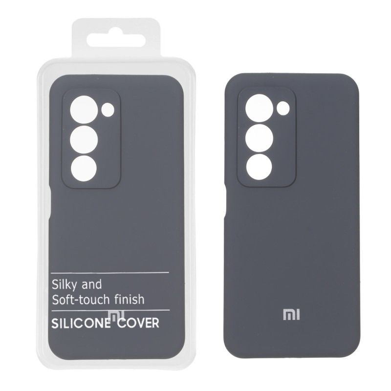 قاب سیلیکونی پاک کنی اورجینال درجه یک Xiaomi Redmi 15 4G - خاکستری (پک دار)