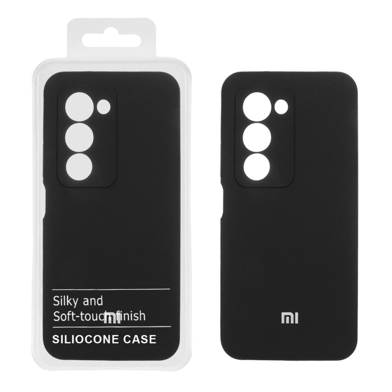 قاب سیلیکونی پاک کنی اورجینال درجه یک Xiaomi Redmi 15 4G - مشکی (پک دار)