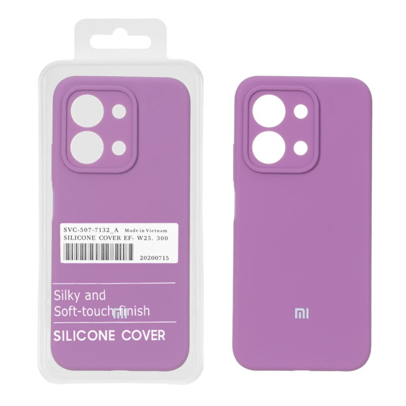 قاب سیلیکونی پاک کنی اورجینال درجه یک Xiaomi Redmi 15C / Poco C85 - ارغوانی (پک دار)