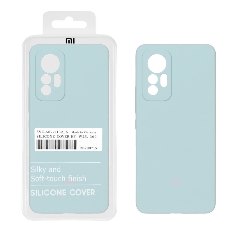 قاب سیلیکونی پاک کنی اورجینال درجه یک Xiaomi Mi 12 Lite - سبز روشن (پک دار)