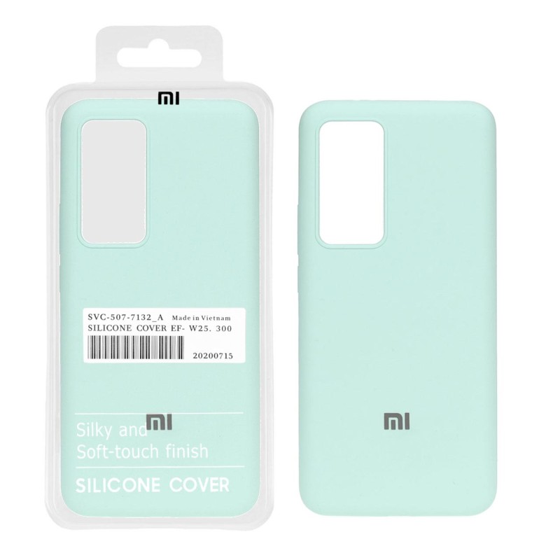 قاب سیلیکونی پاک کنی اورجینال درجه یک Xiaomi Mi 12T / Mi 12T Pro / Redmi K50 - سبز روشن (پک دار)