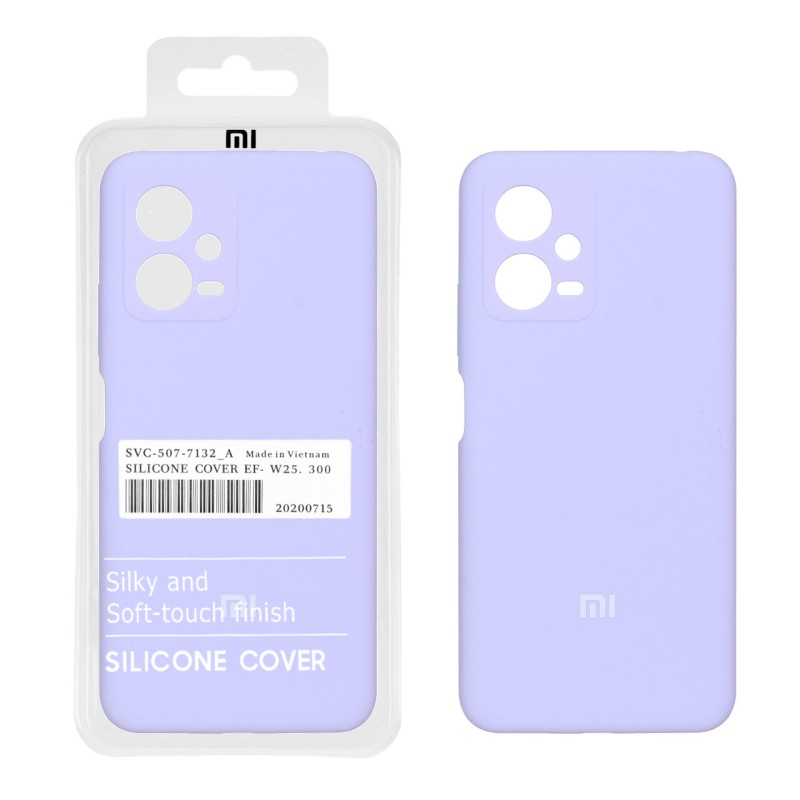 قاب سیلیکونی پاک کنی اورجینال درجه یک Xiaomi Redmi Note 12 5G / Poco X5 - یاسی (پک اصلی)