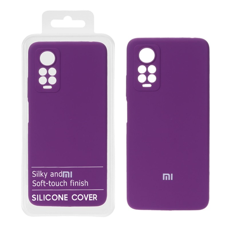 قاب سیلیکونی پاک کنی اورجینال درجه یک Xiaomi Redmi Note 12 Pro 4G / Redmi Note 11 Pro - بنفش (پک دار)