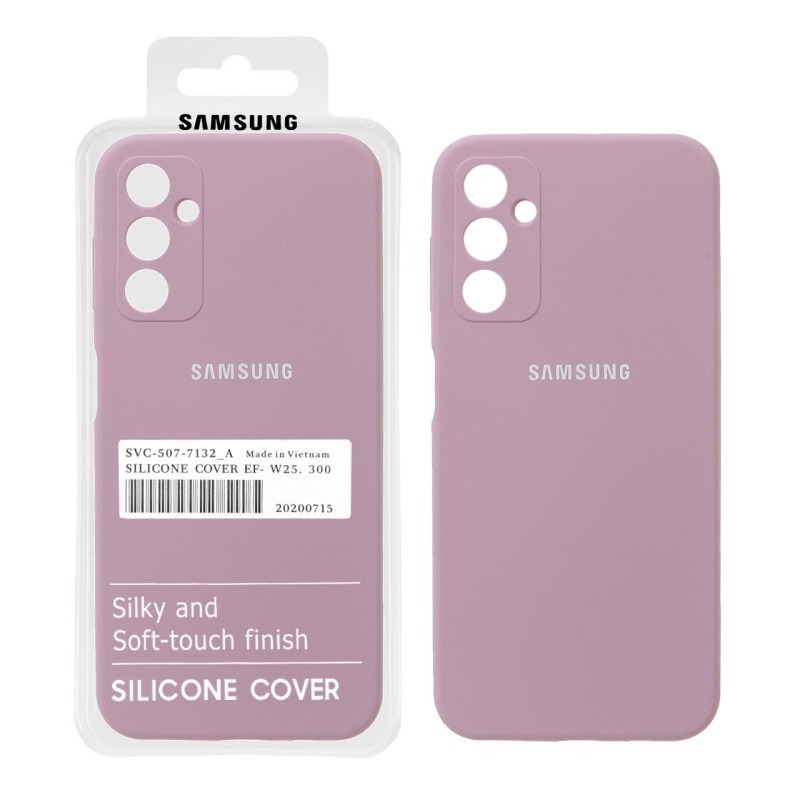 قاب سیلیکونی پاک کنی اورجینال درجه یک Samsung Galaxy A14 - بنفش کدر (پک دار)
