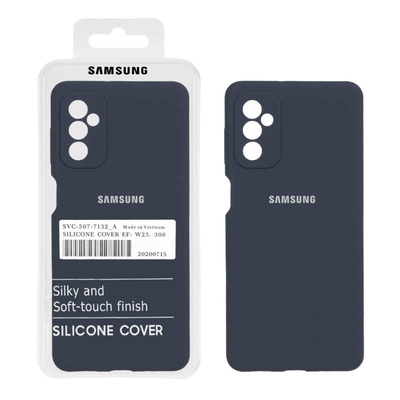 قاب سیلیکونی پاک کنی اورجینال درجه یک Samsung Galaxy M52 - سرمه ای (پک دار)