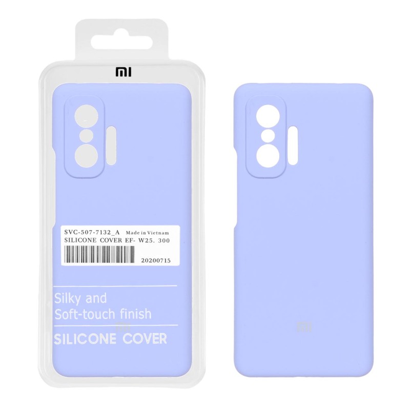 قاب سیلیکونی پاک کنی اورجینال درجه یک Xiaomi Mi 11T / Mi 11T Pro - یاسی (پک دار)
