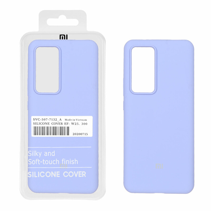 قاب سیلیکونی پاک کنی اورجینال درجه یک Xiaomi Mi 12T / Mi 12T Pro / Redmi K50 - یاسی (پک دار)