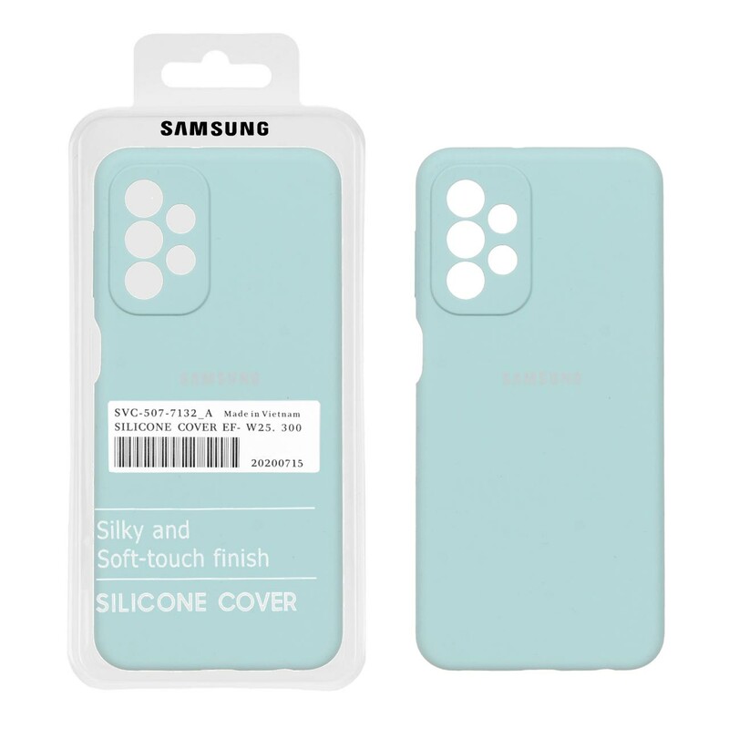 قاب سیلیکونی پاک کنی اورجینال درجه یک Samsung Galaxy A23 - سبز روشن (پک دار)