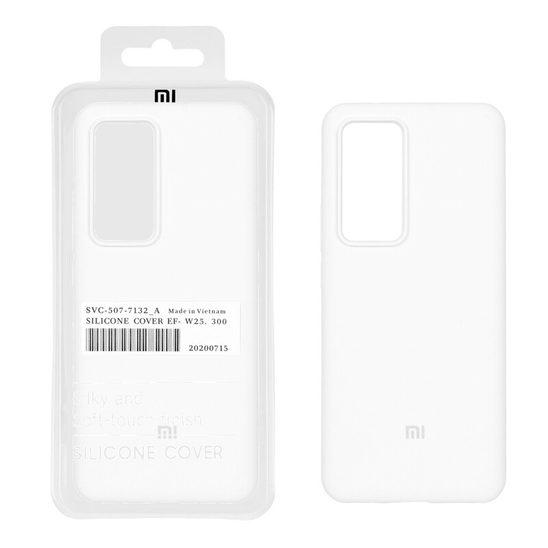 قاب سیلیکونی پاک کنی اورجینال درجه یک Xiaomi Mi 12T / Mi 12T Pro / Redmi K50 - سفید (پک دار)