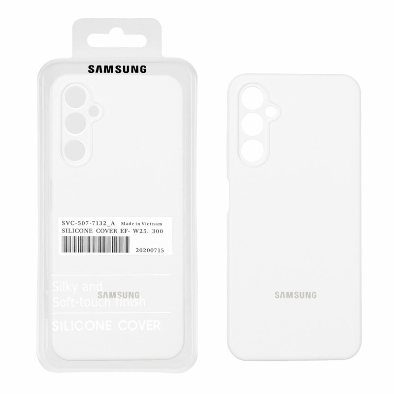 قاب سیلیکونی پاک کنی اورجینال درجه یک Samsung Galaxy A05s - سفید (پک دار)