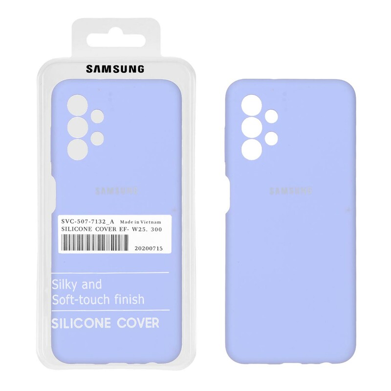 قاب سیلیکونی پاک کنی اورجینال درجه یک Samsung Galaxy A13 4G - یاسی (پک دار)