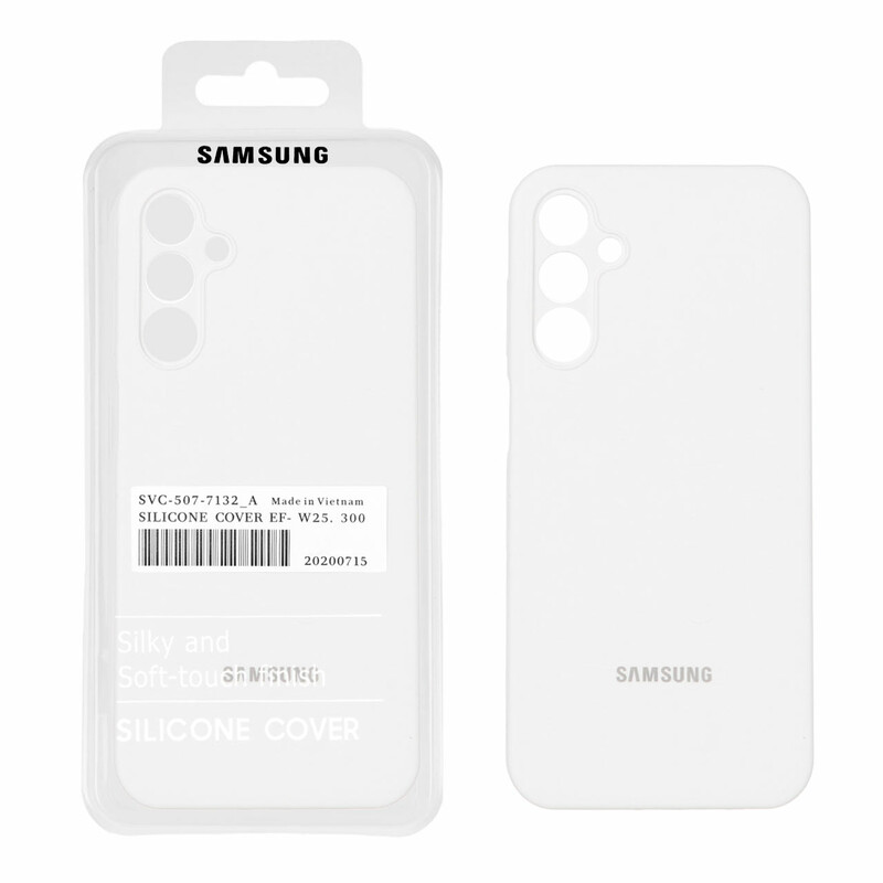 قاب سیلیکونی پاک کنی اورجینال درجه یک Samsung Galaxy A15 - سفید (پک دار)