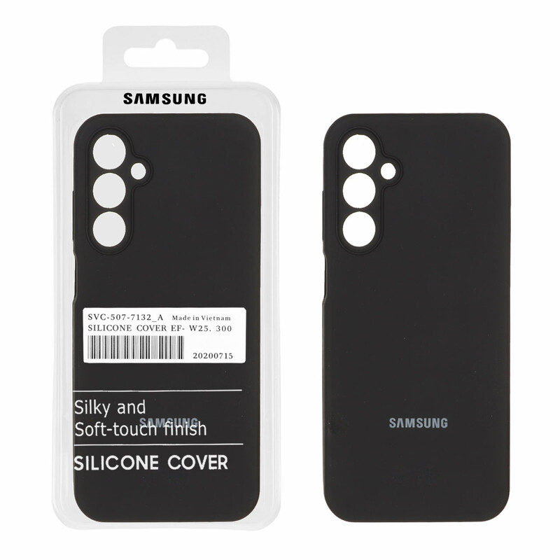قاب سیلیکونی پاک کنی اورجینال درجه یک Samsung Galaxy A25 5G - مشکی (پک دار)