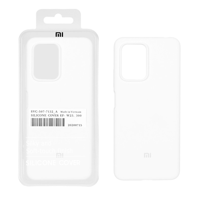 قاب سیلیکونی پاک کنی اورجینال درجه یک Xiaomi Poco X4 GT / Redmi Note 11T Pro 5G / Redmi Note 11T Pro Plus - سفید (پک دار)