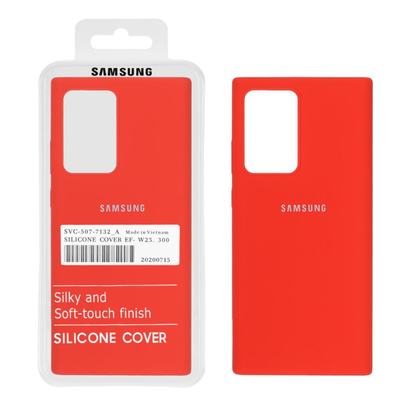 قاب سیلیکونی پاک کنی اورجینال درجه یک Samsung Galaxy Note20 Ultra - قرمز (پک اصلی)
