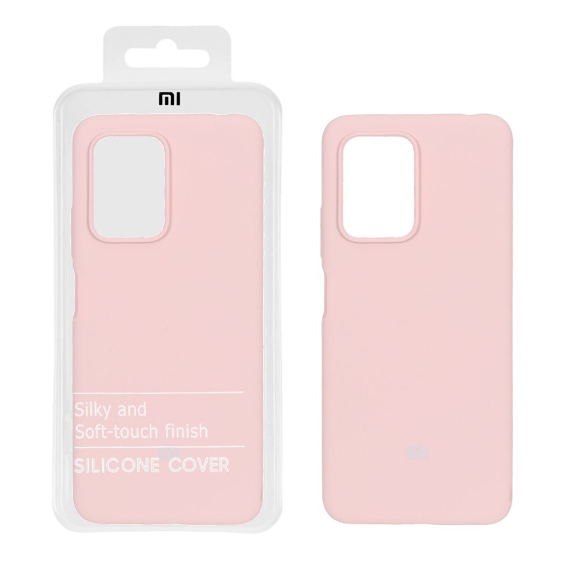 قاب سیلیکونی پاک کنی اورجینال درجه یک Xiaomi Mi 11T / Mi 11T Pro - کرم نارنجی (پک دار)