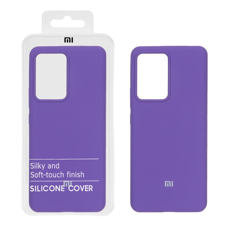 قاب سیلیکونی پاک کنی اورجینال درجه یک Xiaomi Mi 13 Lite - بنفش (پک دار)