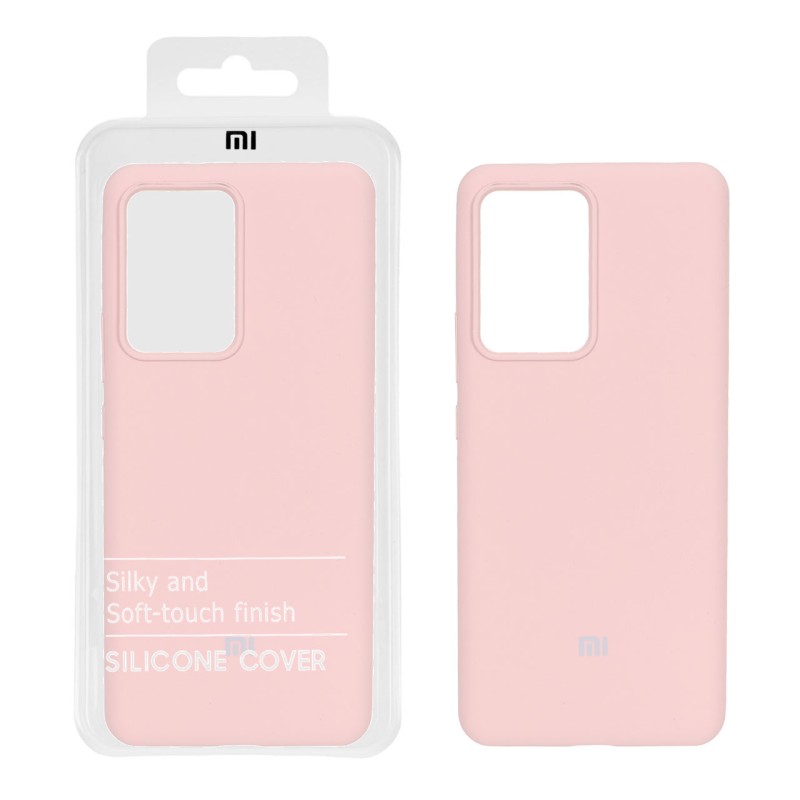 قاب سیلیکونی پاک کنی اورجینال درجه یک Xiaomi Mi 13 Lite - کرم نارنجی (پک دار)