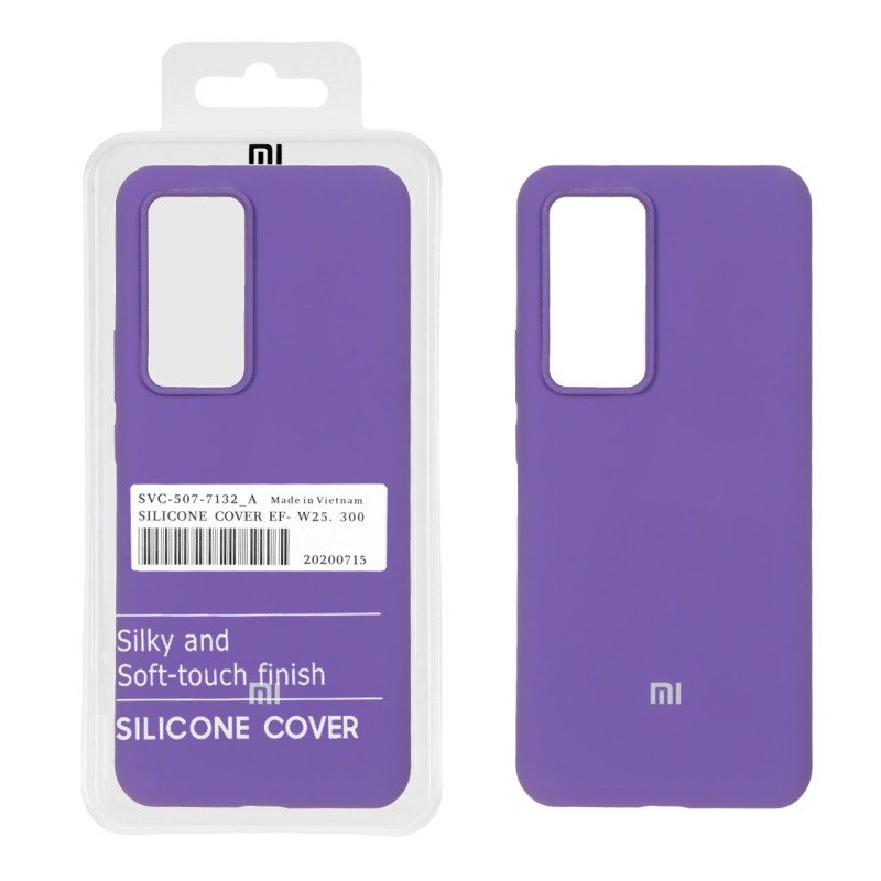 قاب سیلیکونی پاک کنی اورجینال درجه یک Xiaomi Mi 12T / Mi 12T Pro / Redmi K50 - بنفش (پک دار)