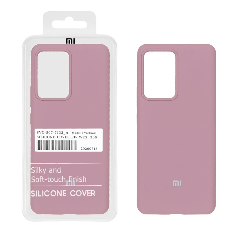 قاب سیلیکونی پاک کنی اورجینال درجه یک Xiaomi Mi 13 Lite - بنفش کدر (پک دار)
