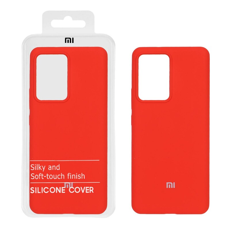 قاب سیلیکونی پاک کنی اورجینال درجه یک Xiaomi Mi 13 Lite - قرمز (پک دار)