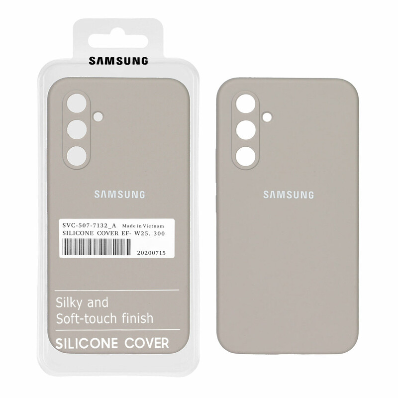 قاب سیلیکونی پاک کنی اورجینال درجه یک Samsung Galaxy A54 - طوسی (پک دار)
