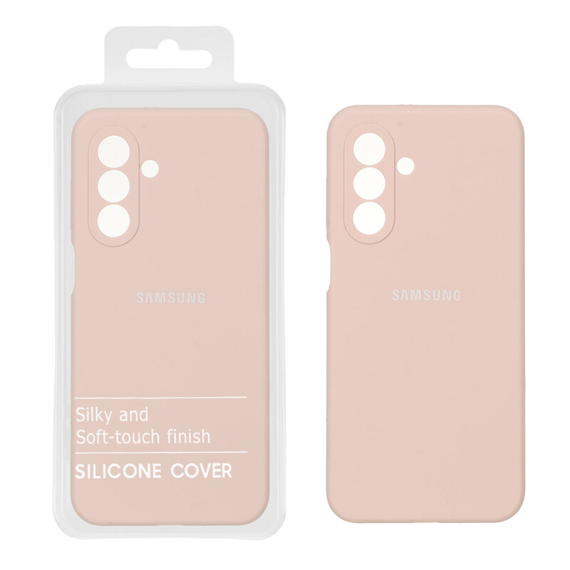 قاب سیلیکونی پاک کنی اورجینال درجه یک Samsung Galaxy A17 / A26 - کرم نارنجی (پک دار)
