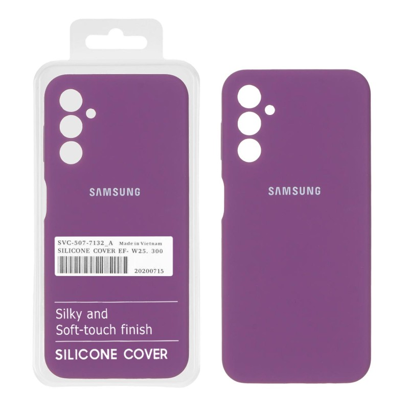 قاب سیلیکونی پاک کنی اورجینال درجه یک Samsung Galaxy A14 - ارغوانی (پک دار)