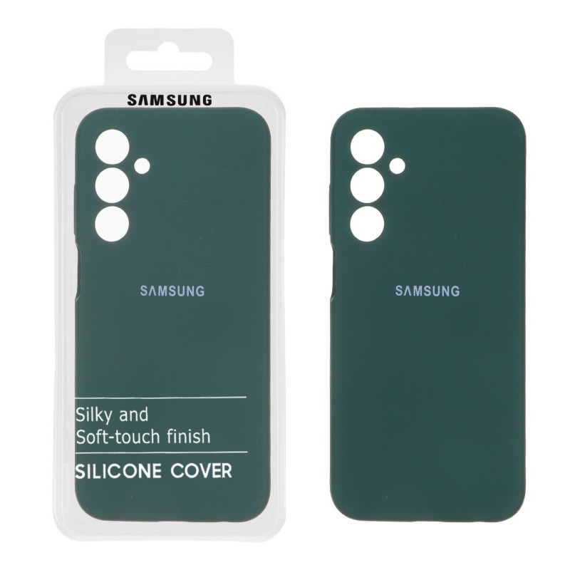 قاب سیلیکونی پاک کنی اورجینال درجه یک Samsung Galaxy A25 5G - سبز تیره کد 1 (پک دار)